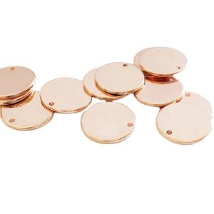 Fábrica Custom Diâmetro 0.5 ''0.625'' 0.75 ''1'' Metal Stamping Blanks Round Aluminum Steel <span class=keywords><strong>Brass</strong></span> Disc - Product Image 3