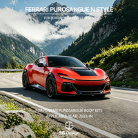 Pièces de carrosserie automobile personnalisées en matériau composite : Lame de pare-chocs avant, diffuseur arrière, capot pour Ferrari Pusorangue FUV – Approvisionnement direct usine