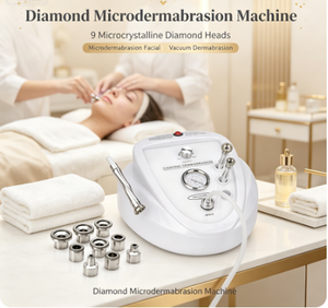 Máquina de exfoliación facial con punta de diamante, máquina de dermoabrasión con punta de diamante, dispositivo de limpieza de poros exfoliante con dermoabrasión al vacío. - Product Image 6