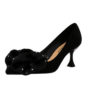 262-A2 BIGTREE Alla Moda ed elegante <span class=keywords><strong>scarpe</strong></span> <span class=keywords><strong>con</strong></span> brevi tacchi A Punta singola <span class=keywords><strong>scarpe</strong></span> di Strass fiore <span class=keywords><strong>scarpe</strong></span> Bowknot tacchi alti - Product Image 3