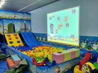 Parc d'attractions professionnel pour enfants projecteur interactif système de jeu d'écran tactile jeux muraux de balle de Projection