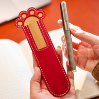 Étui en cuir personnalisé pour stylo, pochette simple pour crayon, étui à crayons, étui à stylos, support pour flacon de parfum en verre – Vente en gros
