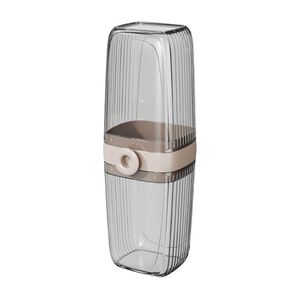 <b>Toothbrush</b> <b>Holder</b> Travel <b>Toothbrush</b> Transparent Case Toothpaste <b>Toothbrush</b> Storage Containers Portable Mouthwash Cup Carrier - Product Image 1