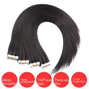 Extensions de cheveux chinois Remy invisibles à faire soi-même, bandes adhésives Skin Weft Ins XS, modèle de cheveux sans couture toutes couleurs - Product Image 3