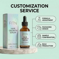 Sérum de croissance capillaire à la biotine et au romarin, peptide naturel, pour un cuir chevelu plus épais et plus fort, nourrissant, sans prostaglandine, OEM, étiquette privée