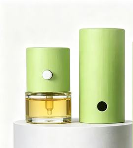 Boîte d'emballage cylindrique avec estampage à chaud doré, boîte en papier avec fermeture à boucle de sécurité pour enfants pour cosmétiques et huiles essentielles - Product Image 2