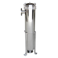 Filtration de vin de riz de qualité alimentaire sanitaire en acier inoxydable 304 boîtier de filtre à sac équipé d'un sac filtrant PP de 5 microns