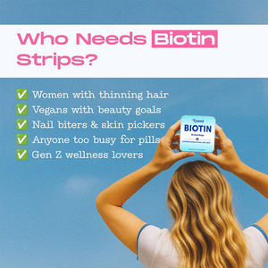 Bandes buccales de collagène et biotine OEM/ODM pour femmes adultes – Sans sucre, renforce les cheveux et les ongles, résultats plus rapides, échantillon gratuit, complément alimentaire - Product Image 3