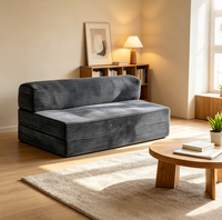 Fournisseur Vérifié Canapé-lit Pliable 3-en-1 en Mousse à Mémoire de Forme Compressée, Résistance 500 LBS, Retour à l'État d'Équilibre en 48H, Largeur 54 Pouces, pour Chambre à Coucher