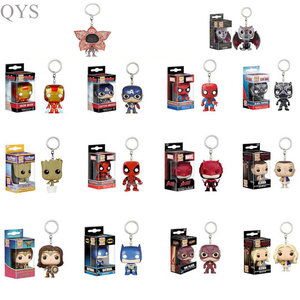 QYS gros grosse tête personnage de dessin animé porte-clés collection film Style PVC caoutchouc porte-clés cadeau - Product Image 2