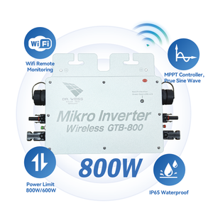 Micro-onduleur solaire intelligent pour usage domestique, sortie 800W, étanche IP65, connecté en Wifi, GTB 800, onduleur pour panneaux solaires - Product Image 3