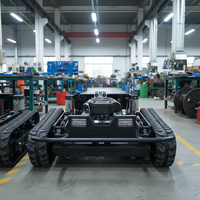 Robot Traktor Mini Zhongyi dengan Pengontrol Jarak Jauh, Mesin Pemotong Rumput, Motor 24V, Garansi 2 Tahun untuk Konstruksi Kota