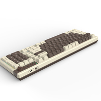 Clavier mécanique OEM 98 touches double mode filaire/sans fil, rétroéclairage RGB 2.4G/BT5.0 4000mAh pour ordinateur portable/bureau/Mac