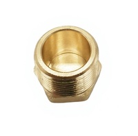 Raccords de compression en laiton forgé NPT mâle 3/8 pouce avec tête hexagonale pour drain de gaz de bateau et plomberie