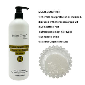 Reparación profesional aceite de coco marroquí aminoácido cuidado del cabello Etiqueta Privada queratina orgánica 500ml calidad Premium pura - Product Image 5