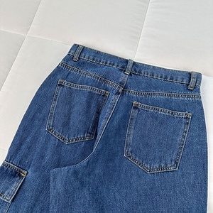 Jeans <span class=keywords><strong>Cargo</strong></span> larghi da uomo con gamba larga da uomo a vita media <span class=keywords><strong>pantaloni</strong></span> in Denim da uomo <span class=keywords><strong>Cargo</strong></span> Jeans larghi - Product Image 6