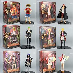 Haute qualité PVC feu poing Luffy Zoro Sanji <span class=keywords><strong>Ace</strong></span> trois épées flux modèle figurine Anime ornements pour collectionneurs - Product Image 6