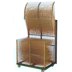 Rejilla de secado de seda inoxidable con revestimiento de polvo galvanizado, alta calidad, Industrial, con 4 ruedas - Product Image 4