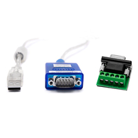 Cable Adaptador UOTEK de 1.5M RS485 RS422 a USB con Chipset FTDI, Conector Macho DB9, Convertidor USB RS485 RS422 UT-890A