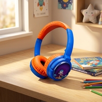 2026 Headphone Anak-Anak Baru dengan Pelindung Telinga Nirkabel Over Ear dengan AAC 450mAh Lucu untuk Musik dan Gaming