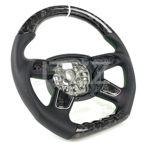 Para <span class=keywords><strong>Audi</strong></span> A3 A4 A6 C7 <span class=keywords><strong>2012</strong></span> 213 2014 2015 2016 volante de fibra de carbono forjado actualización <span class=keywords><strong>interior</strong></span> del coche - Product Image 3