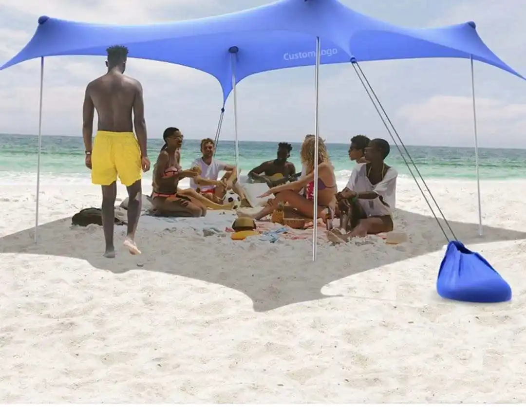 Camping plage tente événement usine directe oem abri 3-5 personnes parasol