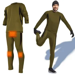 XL của nam giới có thể sạc lại pin-Nước nóng nhiệt đồ lót Set thêu và dệt kim cơ thể ấm hơn cho mùa đông - Product Image 1