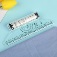 Règle parallèle de 30 cm, règle à roulettes de dessin, règle transparente multifonction pour le dessin et la conception, règle d'angle pour la couture