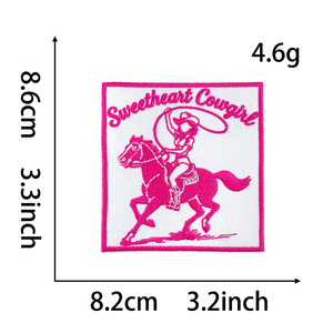 Parches Bordados Termoadhesivos Estilo Vaquero del Oeste: Texas, Rodeo, Calavera de Caballo, Ases, Tarjeta, Whiskey, Girl, <span class=keywords><strong>Darlin</strong></span>, Howdy para Ropa - Product Image 5