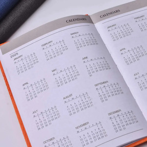 Biểu tượng tùy chỉnh A5 Tạp Chí kế hoạch chương trình nghị sự libreta lịch hàng tuần xem hàng năm lướt qua PU da tùy chỉnh máy tính xách tay hàng ngày - Product Image 3