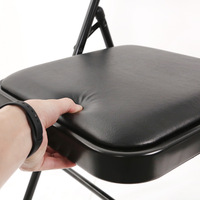 Tabouret en métal simple Chaise de formation avec dossier Chaise de bureau ou de conférence