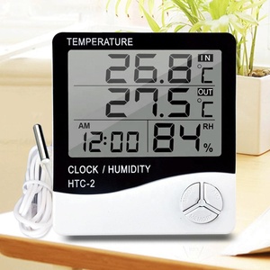 Termómetro Digital LCD de alta calidad, medidor de temperatura y humedad para interiores y exteriores, higrómetro, estación meteorológica, herramientas de reloj - Product Image 2