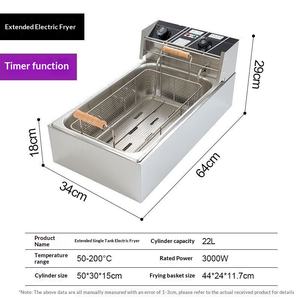 Friggitrice Elettrica Professionale in Acciaio Inox per Ristoranti, Grande Cestello per Friggere Patate e Pollo Fritto - Product Image 5