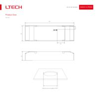 Driver LED LTECH 20W DMX512 CCT, 100-240V AC, BIS, PSE, UL, EL, réglage de température fluide, schémas d'éclairage de villa, SE-20-100-700-W2M