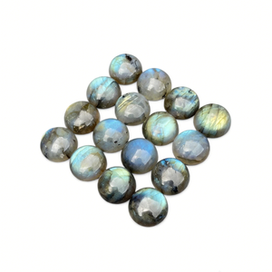 ลาบราโดไรต์สีเทาธรรมชาติคุณภาพสูง ขนาด 16 มม. ทรงกลมเจียระไนแบบคาโบชอง สำหรับทำเครื่องประดับ พร้อมเอฟเฟกต์เปลี่ยนสี - Product Image 5