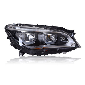 Faros Delanteros Modernizados 2009-2015 con Ensamblaje LED F01 F02, Luz Blanca de 6000k y Ámbar para Conducción Diurna, Señal de Giro, 12V, Nuevo Estado para BMW Serie 7 - Product Image 3