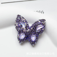 Strass Schmetterling Diy Perle für Stift riemen Herstellung Zubehör Schmetterling Diamant Kugel Gerades Loch Ton Porzellan Perlen