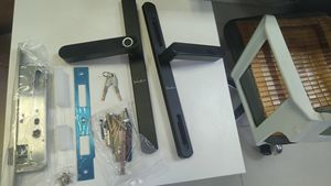 डबल साइड रीडर XQ02 XQ03 XQ05 TTLock Tuya एप्लिकेशन फिंगरप्रिंट + पासवर्ड एल्यूमीनियम दरवाजा स्मार्ट ताला - Product Image 4