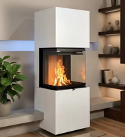 Cheminée au gaz naturel ou au propane de 36 à 80 pouces, personnalisable, avec contrôle et décorations, cheminée linéaire à ventilation directe