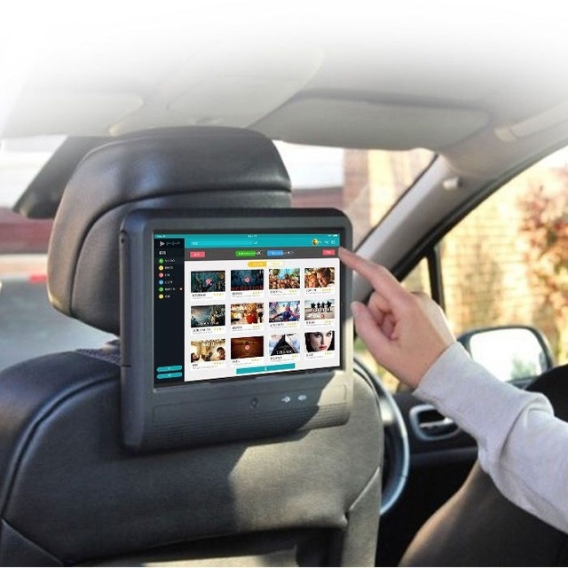 10 Inch Taxi Bus Car Digital Signage & Advertising Display System CE Certified RoHS Compliant