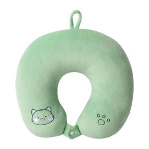 All'ingrosso peluche imbottito in cotone imbottito cuscini dello schienale verde gatto auto cuscino coperta maschera per gli occhi - Product Image 2
