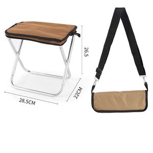 Wholesale Outdoor Portable Folding Aluminum Oxford Cloth Seat Beach Chairs Lightweight Stool Fishing Chair with Carry Bag <b>Picnic</b> - Product Image 5