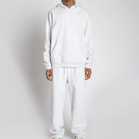 Ensemble décontracté pour homme en molleton épais de haute qualité, personnalisable avec logo en relief, nouveau modèle, pantalon et sweat à capuche vierges, ensemble 2 pièces avec short