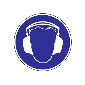 Señal obligatoria ASR A1.3/BGV A8 use película protectora auditiva - Product Image 1