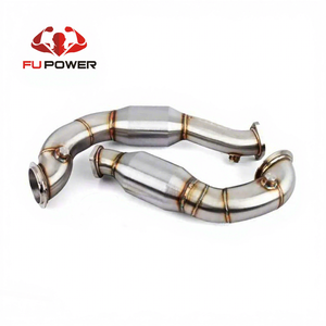 Tuberías de Escape de Alto Flujo con Catalizador de 3 Pulgadas para N54 135i 335i, Tubo de Escape para N54 135i 335i 335is 1M E82 E88 E90 E91 <span class=keywords><strong>E92</strong></span> E93 - Product Image 1