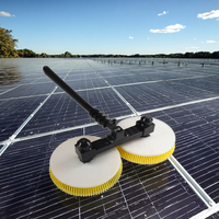 Robot de nettoyage professionnel à double tête pour panneaux solaires, étanche, pour le lavage de panneaux photovoltaïques, adapté au nettoyage humide et à sec