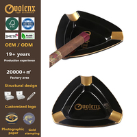 Cendrier à cigares portable en céramique, cendrier personnalisé, gadgets pour cigares en gros, cadeau, utilisation au bureau, cendrier à cigares rétro haut de gamme