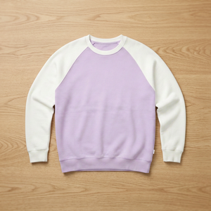 Pull à manches longues en coton 100% tricoté à col rond et manches raglan pour homme, couleur unie, coupe classique, vêtements décontractés pour l'automne - Product Image 5