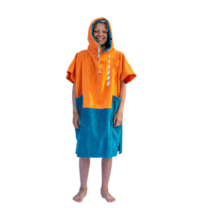 Logo personnalisé OEM d'usine Enfants Adultes Bébé Coton doux Surf <span class=keywords><strong>Serviette</strong></span> de bain de plage Robe poncho à langer - Product Image 1