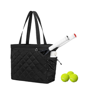 Oversized Quilted Tennis Tote <b>Bag</b> Multi-Functional Layers Polyester Lining for Gym Shoes Sports Gear New Universal Stock <b>Bag</b> - Product Image 1